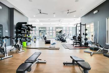 Fitness Center at The Aster Apartments, Cary